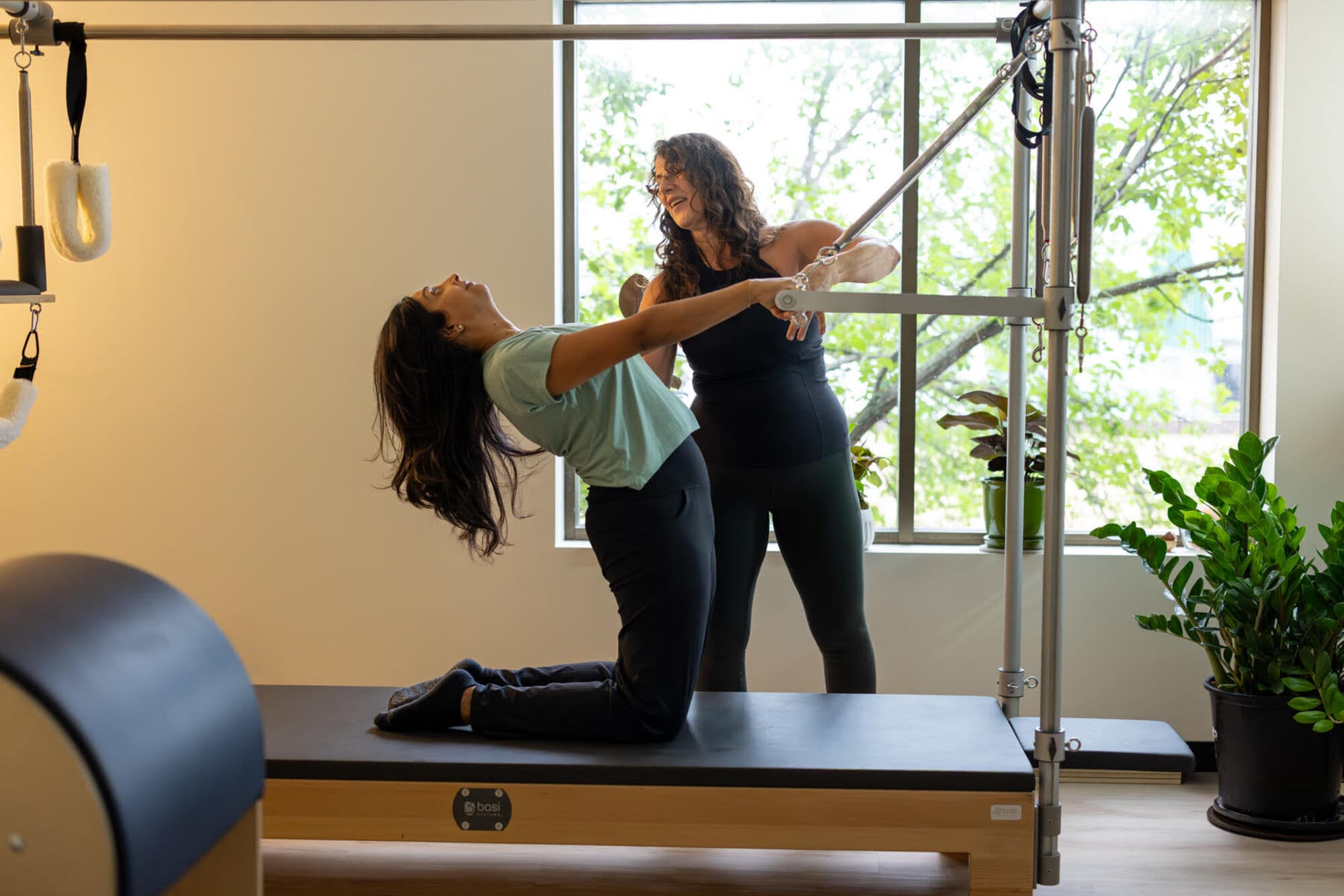 Private Pilates session on the Tower